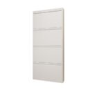 Ultra-narrow entrance cabinet, steel shoe cabinet behind the entrance door, ultra-thin shoe cabinet, large capacity for home use.