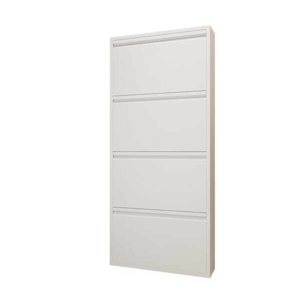 Ultra-narrow entrance cabinet, steel shoe cabinet behind the entrance door, ultra-thin shoe cabinet, large capacity for home use. - Image 5