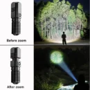 10000 LM mini powerful led flashlight xhp50 built-in battery 3 modes usb rechargeable flash light edc torch lamp flashlights
