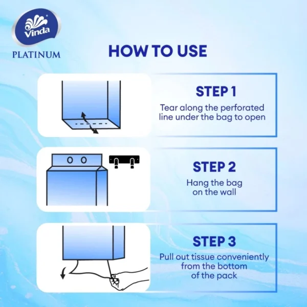 [Bundle of 8] Vinda Prestige 3 Ply 4D Hanging hand Towel 212s - Image 5