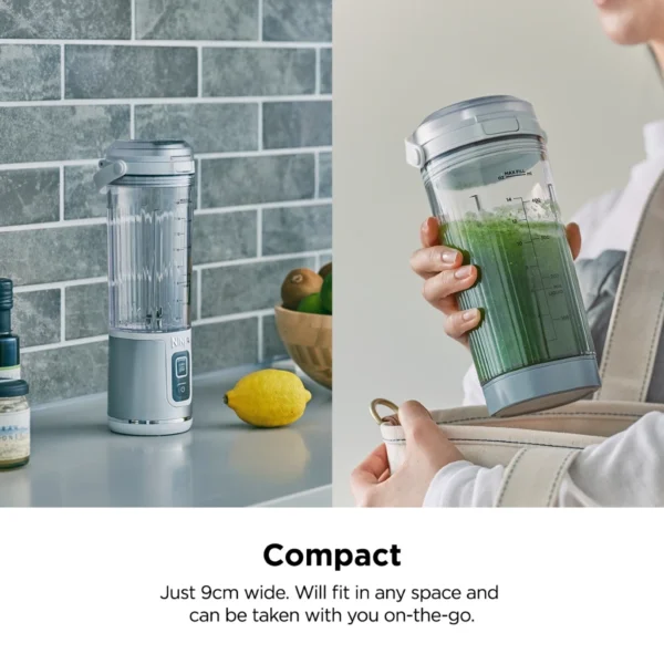 Ninja Blast Portable Blender, 530ml, Rechargeable with USB-C Cord, Crushes Ice, lightweight, BPA Free, Ninja BC151SM - Image 3